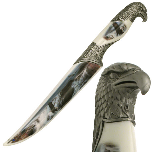 Let Freedom Ring Collector Edition Eagle Fixed Blade Knife - Tophatter's Army Products & Self Defense Collectible Weapons - Tophatter Daily Deals